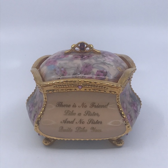 Shared Memories Jewelry Box Musical My Sister My Friend Sandra Kuck Pls Read - Picture 4 of 14